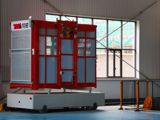 Q345B ইস্পাত 2000kg প্রতি কার্ট যাত্রী উপাদান জন্য নির্মাণ লিফট