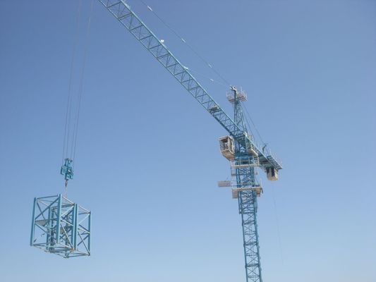 ভালো দাম স্থির টাইপ 10 টন নির্মাণ সাইট ক্রেন, 45m/Min Luffing টাওয়ার ক্রেন অনলাইন
